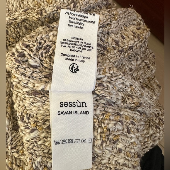 NWOT Sessun “Savan Island” short sleeve sweater size small - Picture 8 of 8